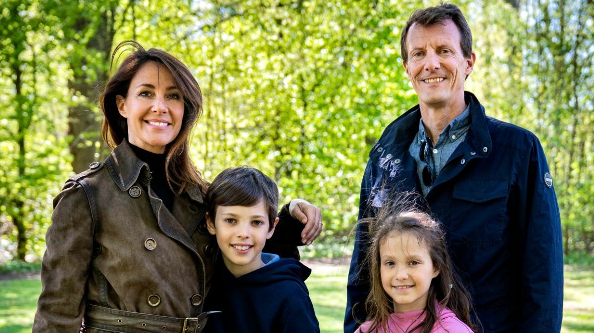 Prinsesse Marie, prins Henrik, prinsesse Athena og prins Joachim