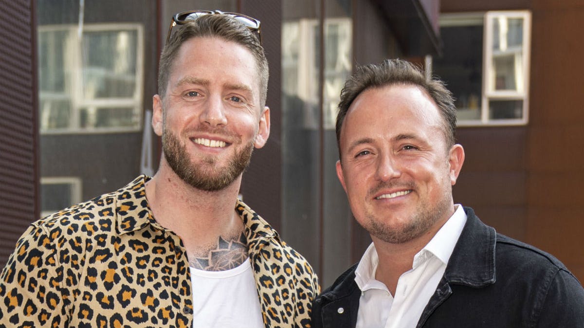 Thomas Evers Poulsen med kæresten Sæthór Kristjánsson.