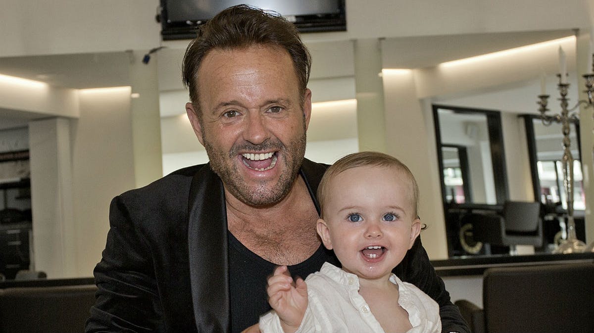 Dennis Knudsen og sønnen Lucas.