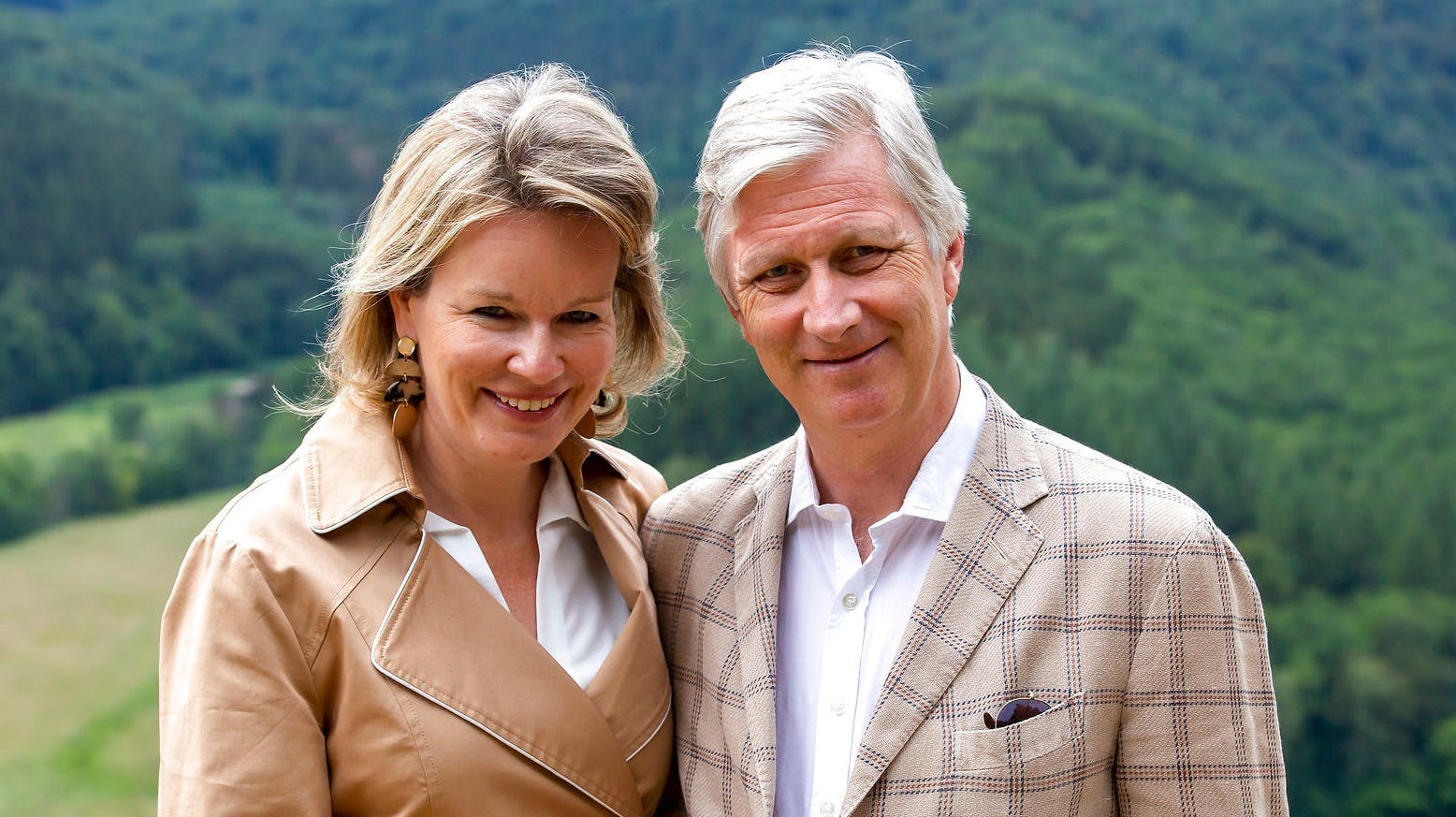 Dronning Mathilde og kong Philippe. 
