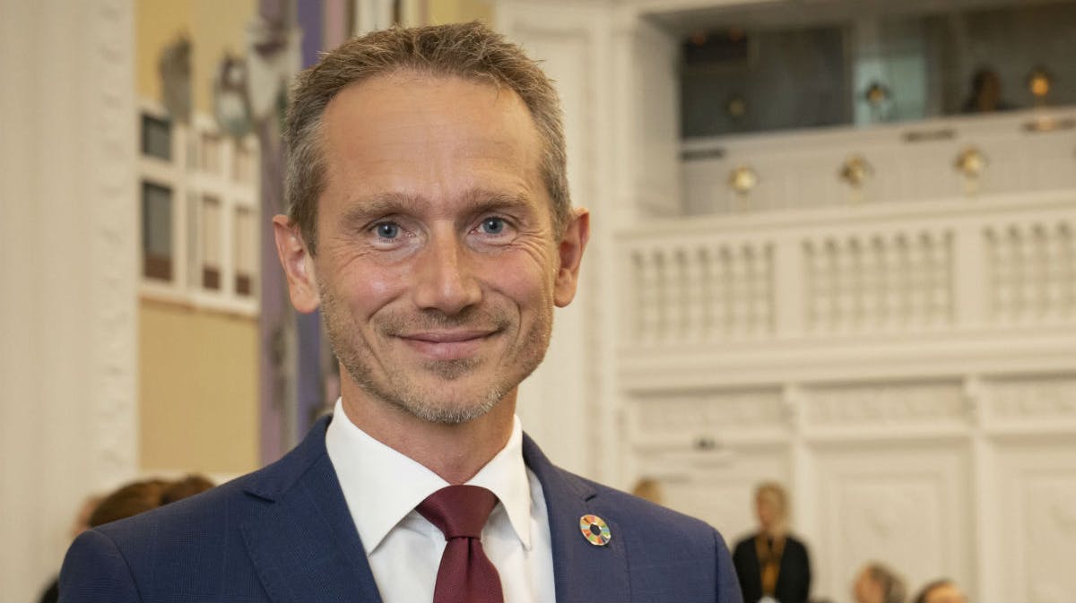 Kristian Jensen under konferencen på Christiansborg. 