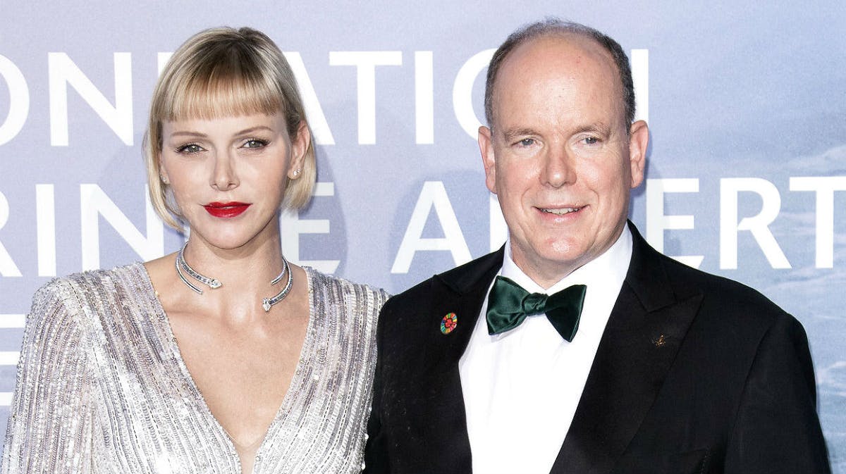 Fyrstinde Charlene og fyrst Albert i september. 