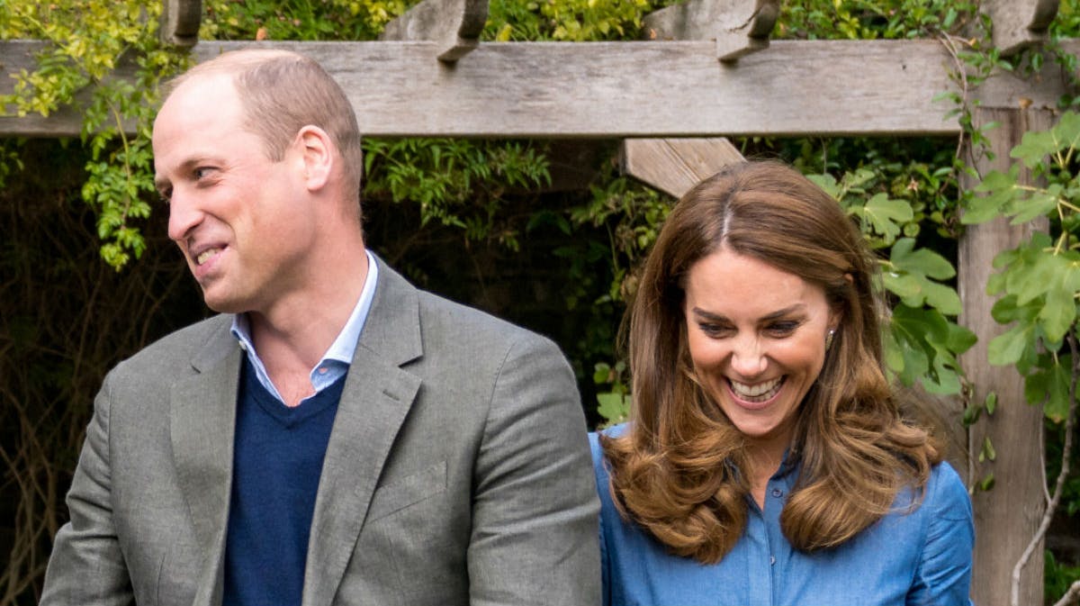 Prins William og Kate på det nye billede. 