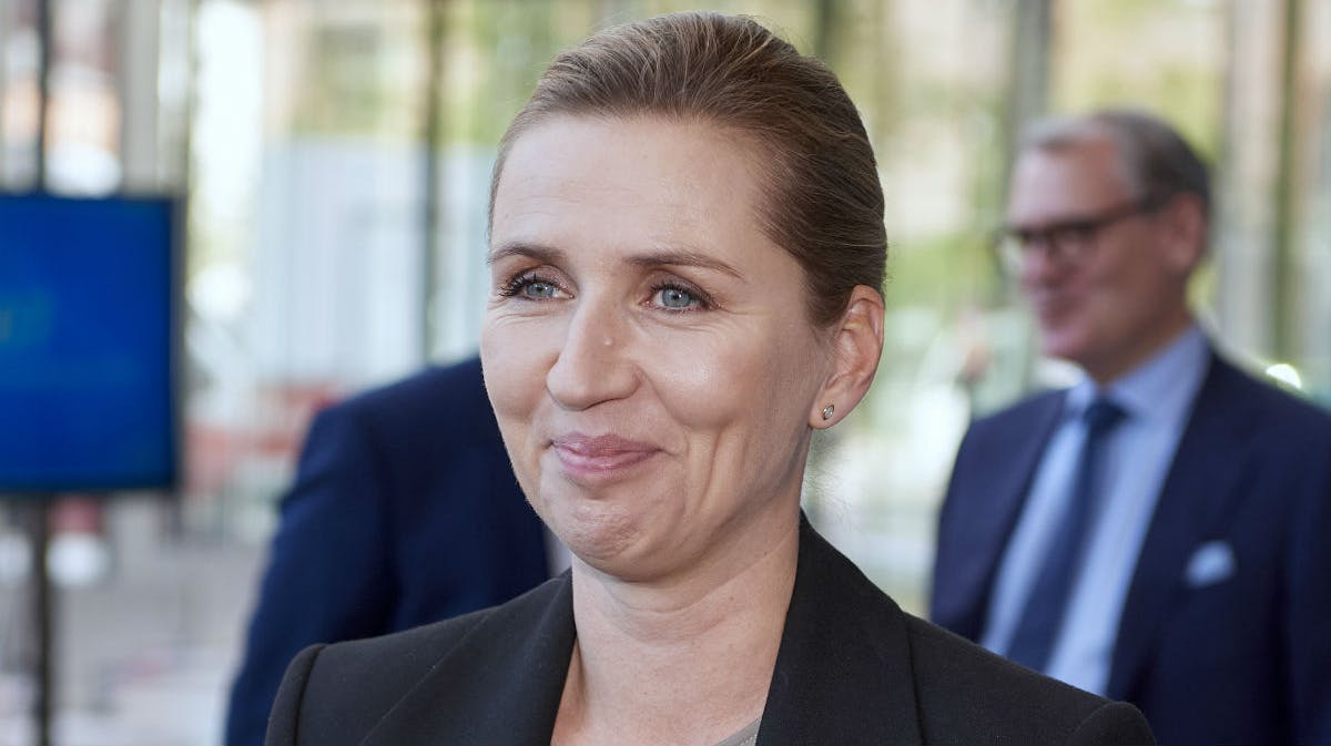 Mette Frederiksen under DI's topmøde tirsdag.