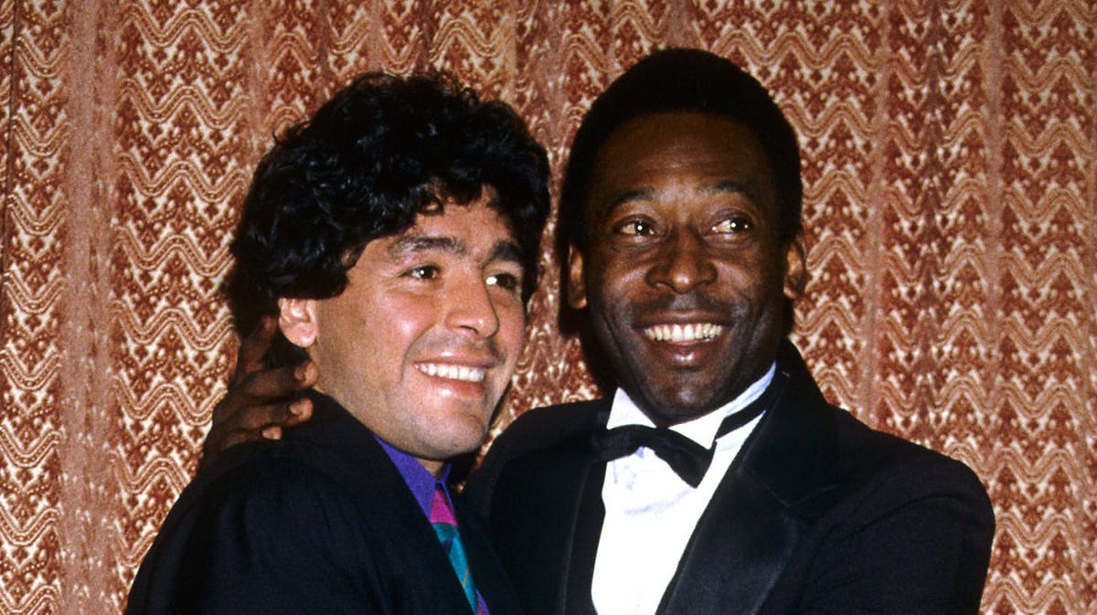 Diego Maradona og Pelé
