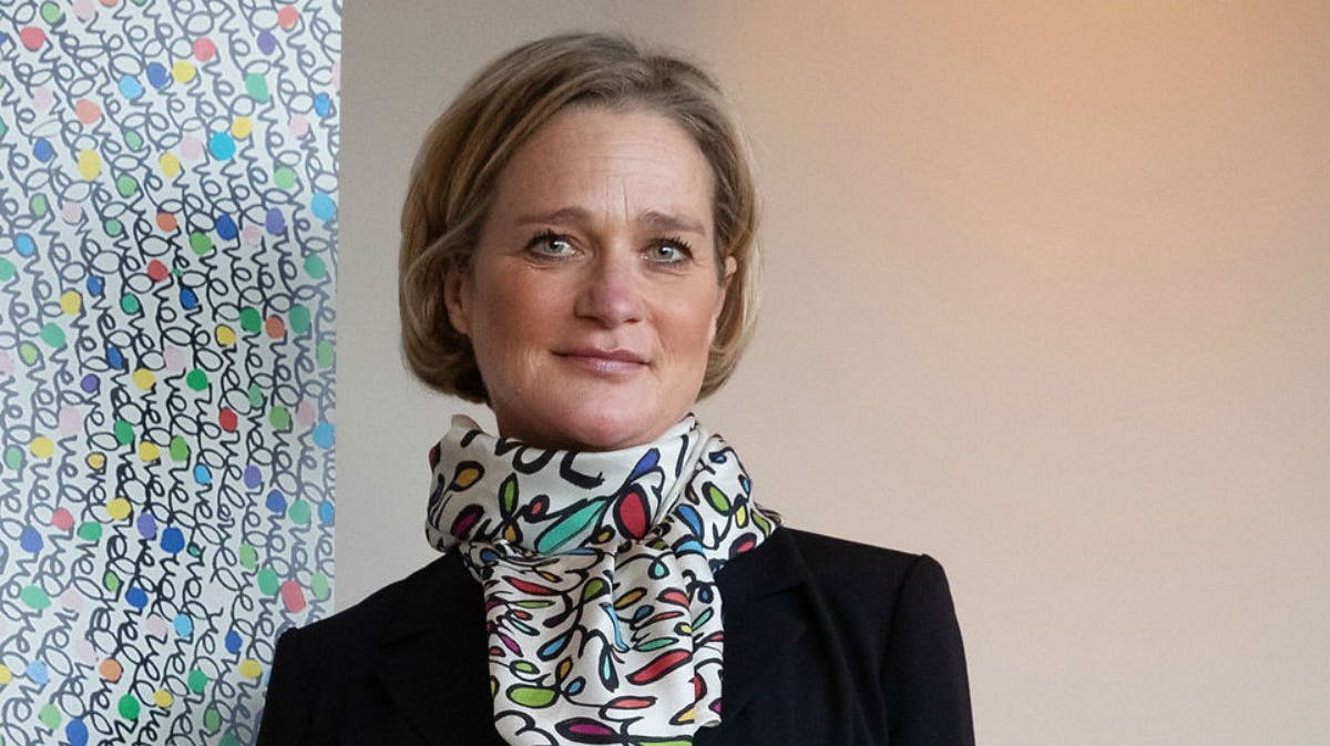 Prinsesse Delphine ved lanceringen af den nye fond. 