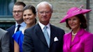 Kong Carl Gustaf, dronning Silvia, kronprinsesse Victoria og prins Daniel