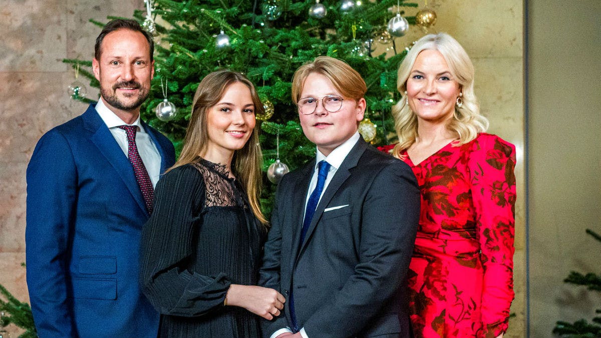 Den norske kronprinsfamilie.