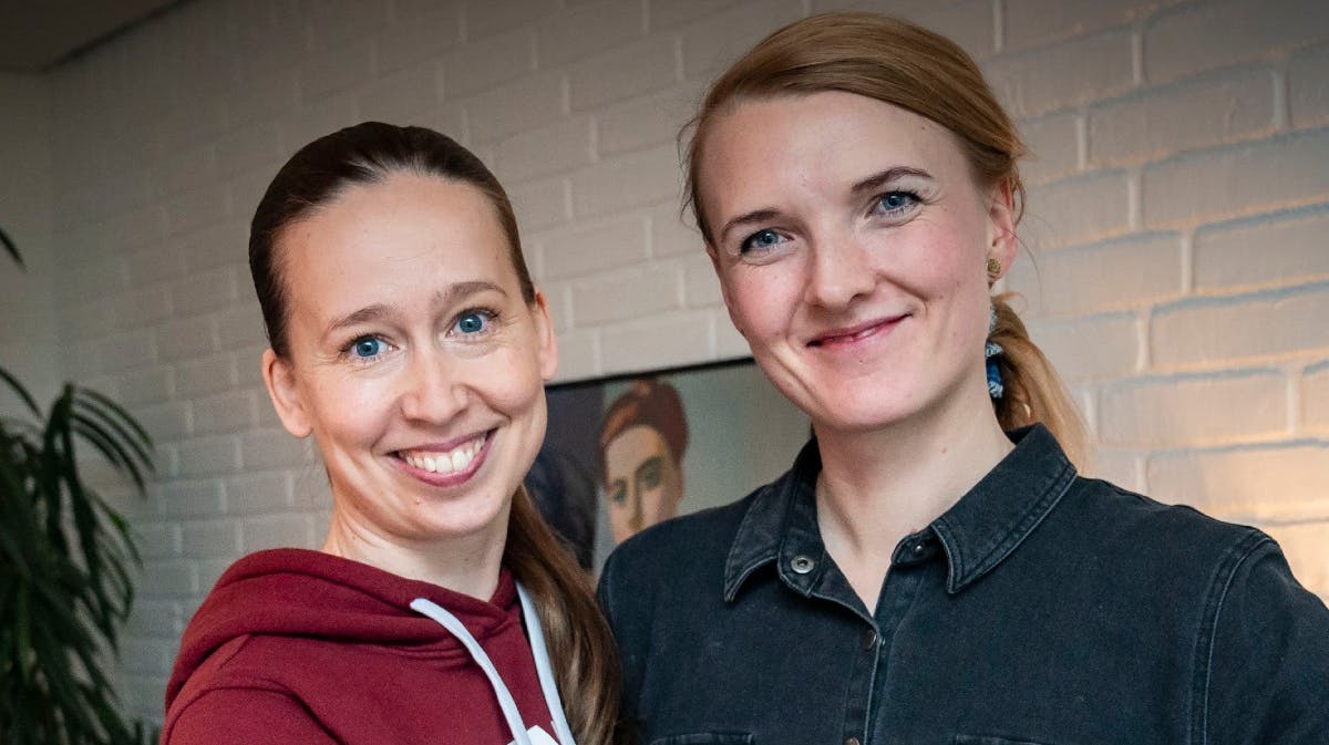 Merete Mærkedahl og Anna Windfeld. 