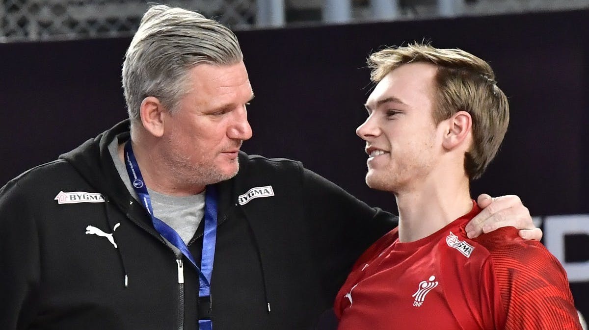 Nikolaj Jacobsen og Mathias Gidsel