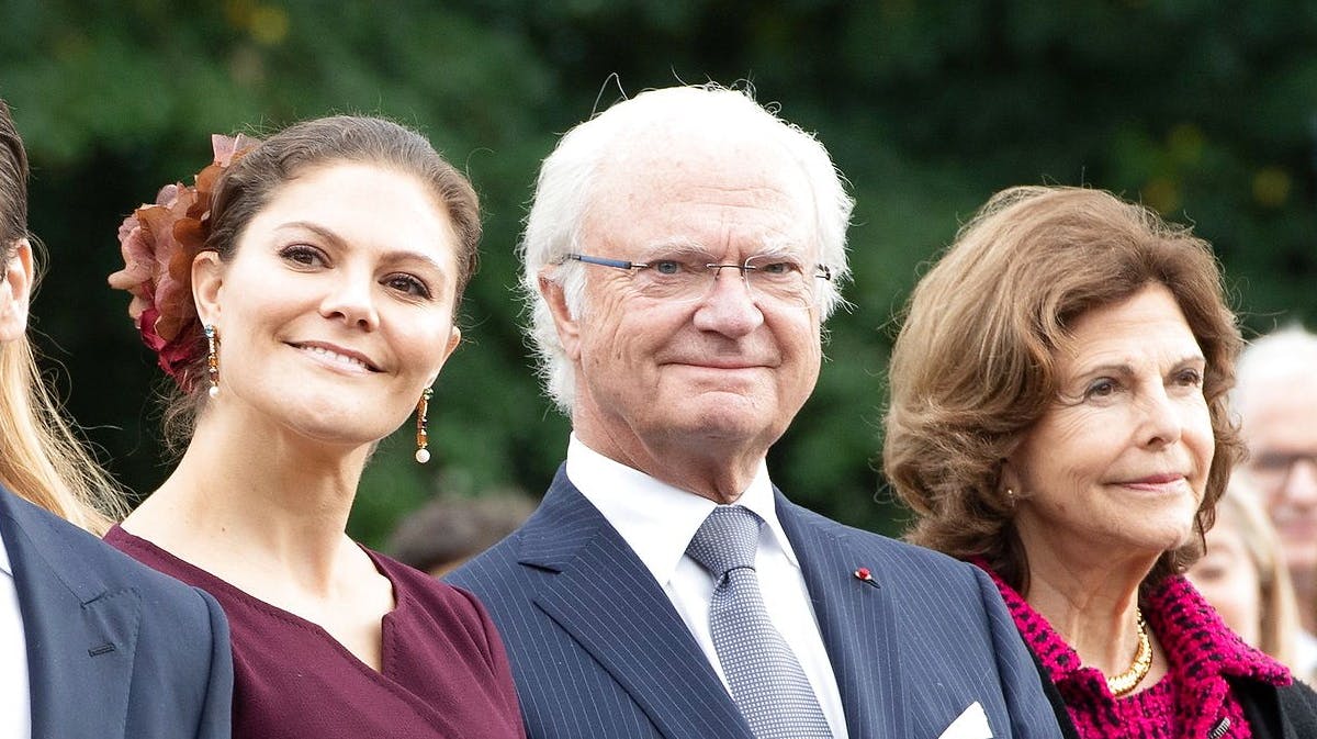 Kronprinsesse Victoria, kong Carl Gustaf og dronning Silvia