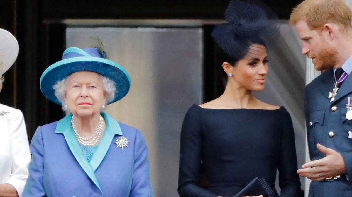 Dronning Elizabeth, Meghan og prins Harry