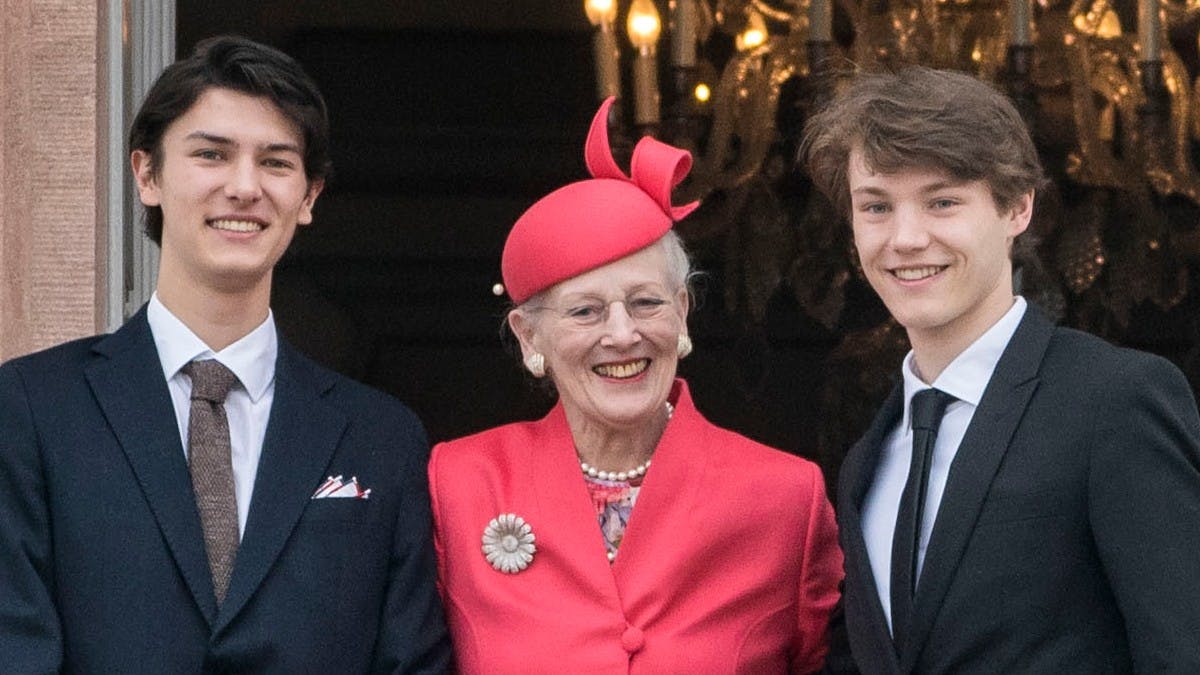 Prins Nikolai, dronning Margrethe og prins Felix