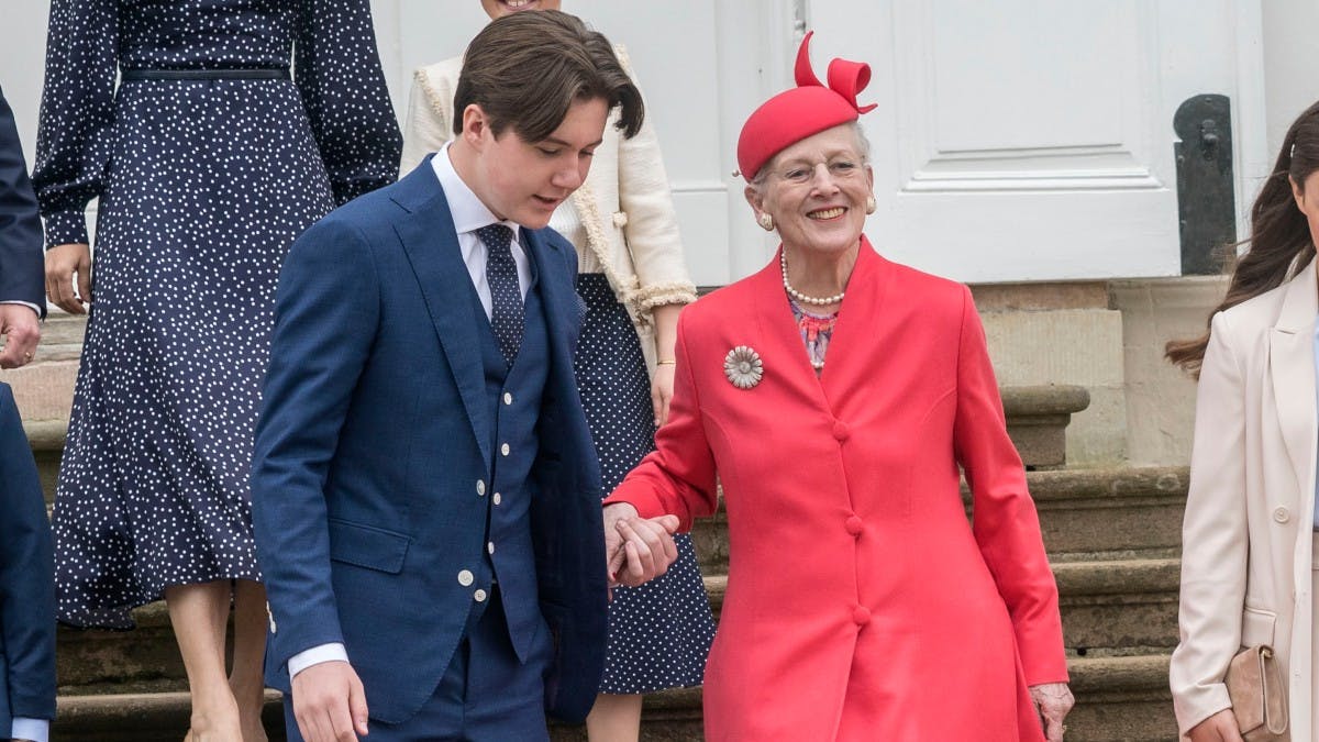 Prins Christian og dronning Margrethe