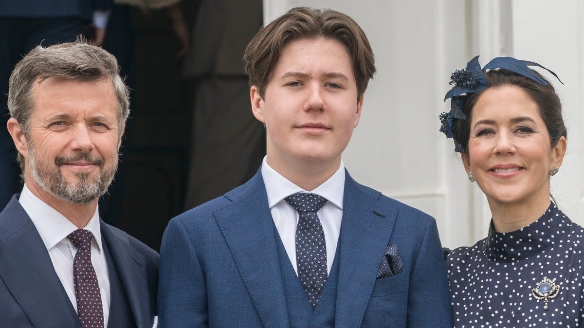 Kronprins Frederik, prins Christian og kronprinsesse Mary