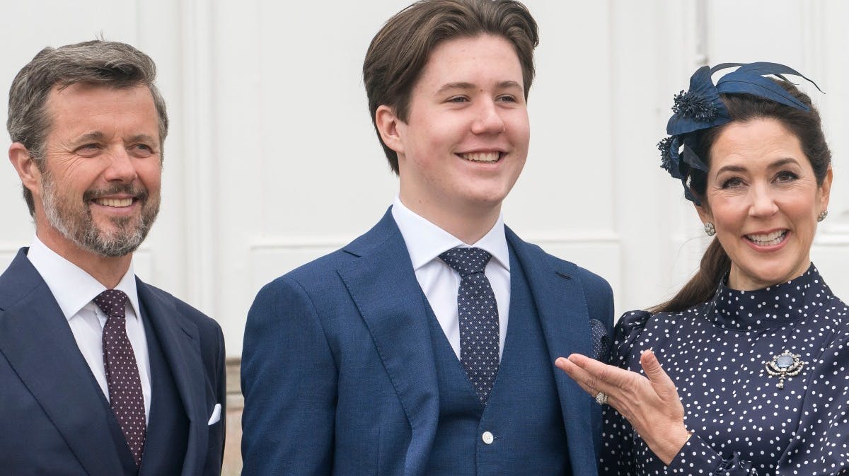 Kronprins Frederik, prins Christian og kronprinsesse Mary