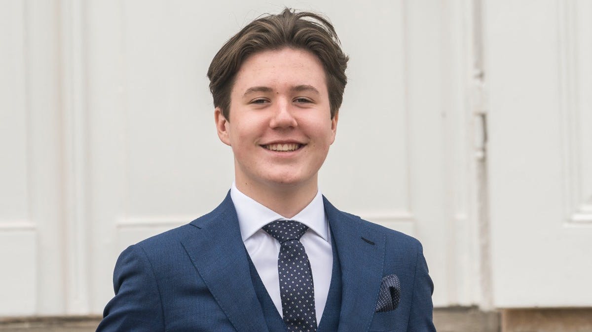 Prins Christian ved sin konfirmation i maj. 