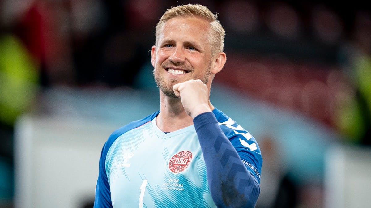 Kasper Schmeichel er klar til kampen på lørdag. 