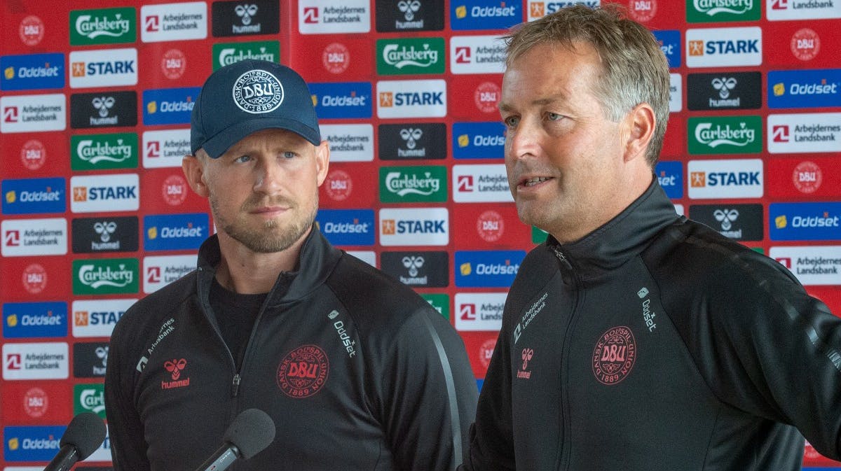 Kasper Schmeichel og Kasper Hjulmand