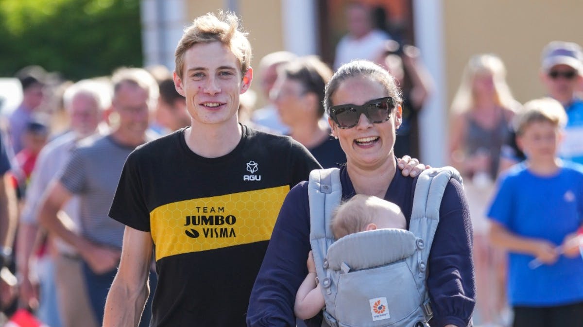 Jonas Vingegaard og Trine Marie Hansen