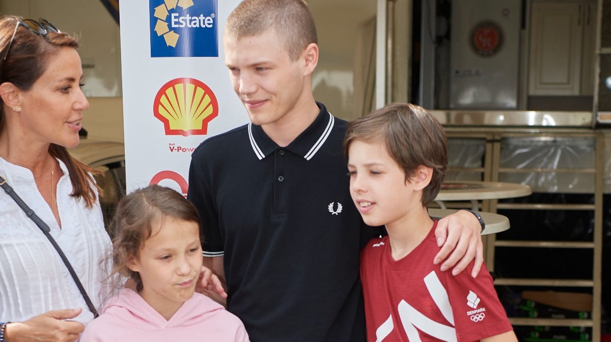 Prins Felix med Atrhena og Henrik samt prinsesse Marie