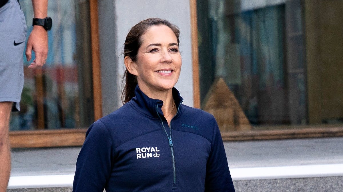Kronprinsesse Mary i Aalborg ved årets Royal Run. 