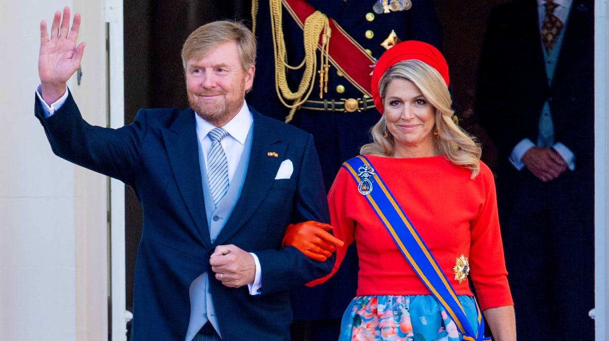 Det hollandske kongepar ved årets Prinsjesdag.
