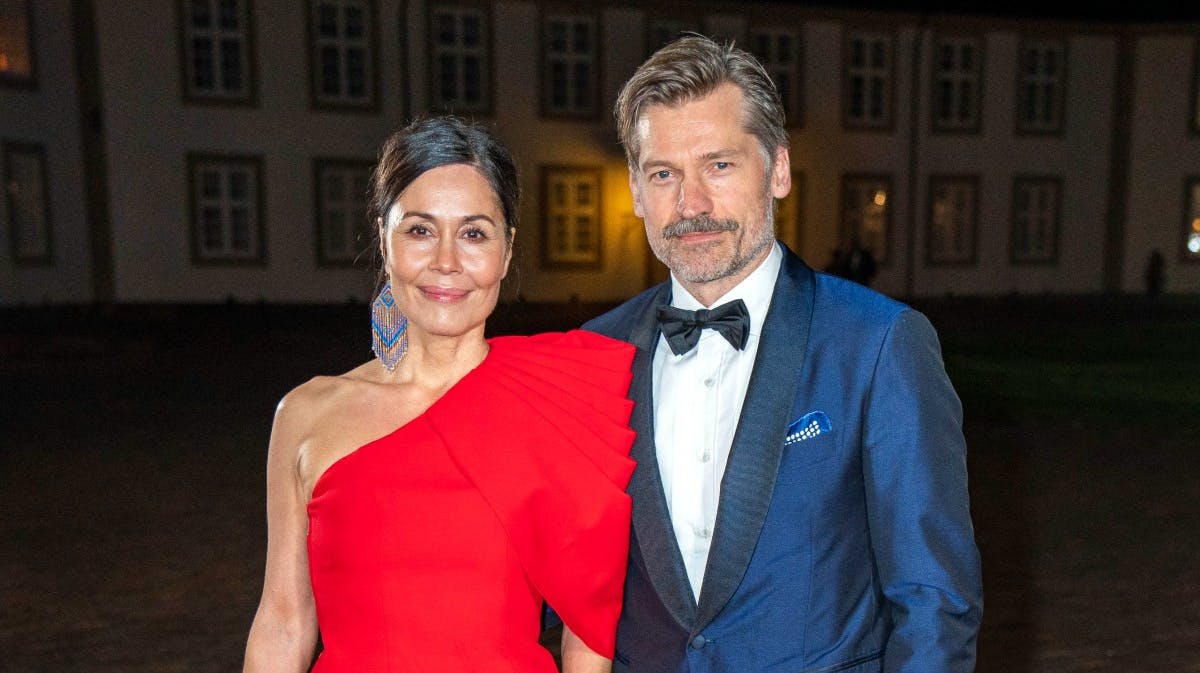 Nukâka og Nikolaj Coster-Waldau ved Fredensborgkoncerten den 26. oktober.