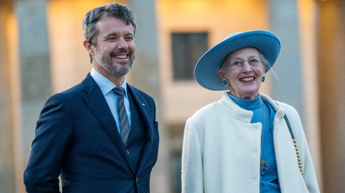 Kronprins Frederik og dronning Margrethe. 
