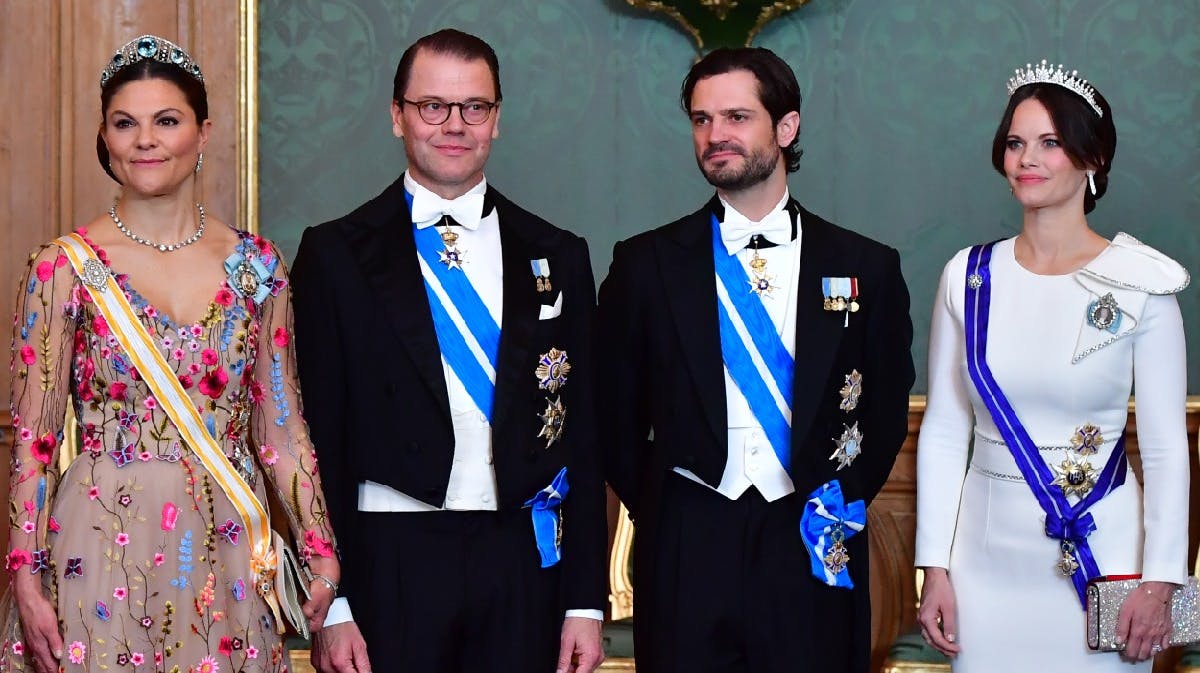 Kronprinsesse Victoria, prins Daniel, prins Carl Philip og prinsesse Sofia