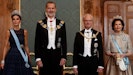 Dronning Letizia og kong Felipe samt kong Carl Gustaf og dronning Silvia