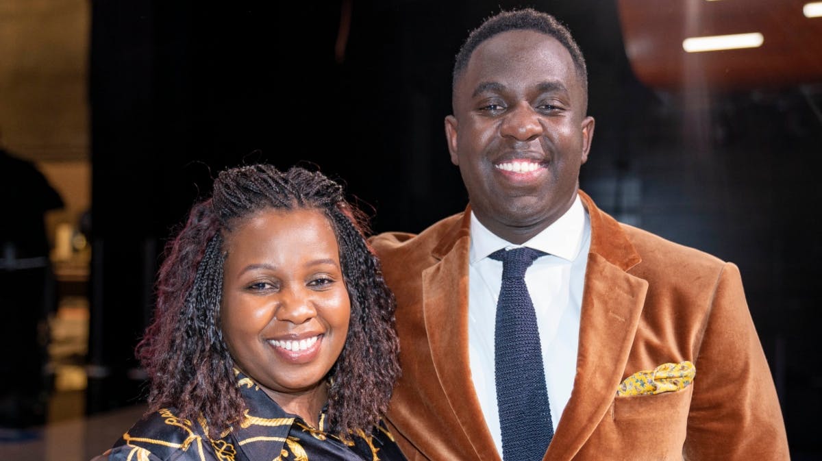 Carolyne Kaddu Rasmussen og Melvin Kakooza