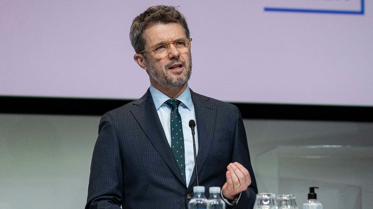 Kronprins Frederik på talerstolen mandag under den tredje og sidste konference i eventrækken "the 2030 Countdown" afholdt af CONCITO, IDA og State of Green.