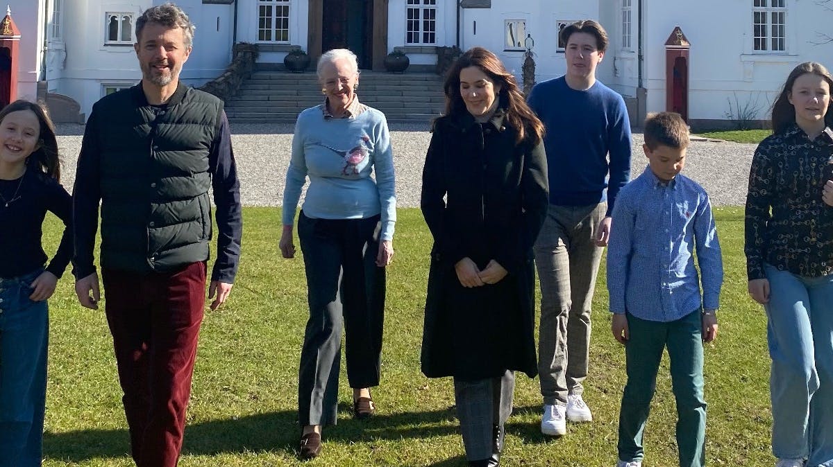 Kronprinsfamilien og dronning Margrethe