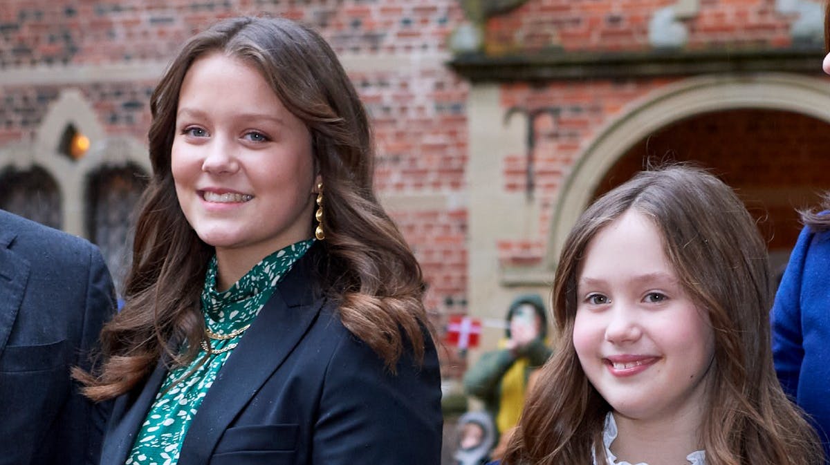 Prinsesse Isabella og prinsesse Josephine på Frederiksborg Slot. 