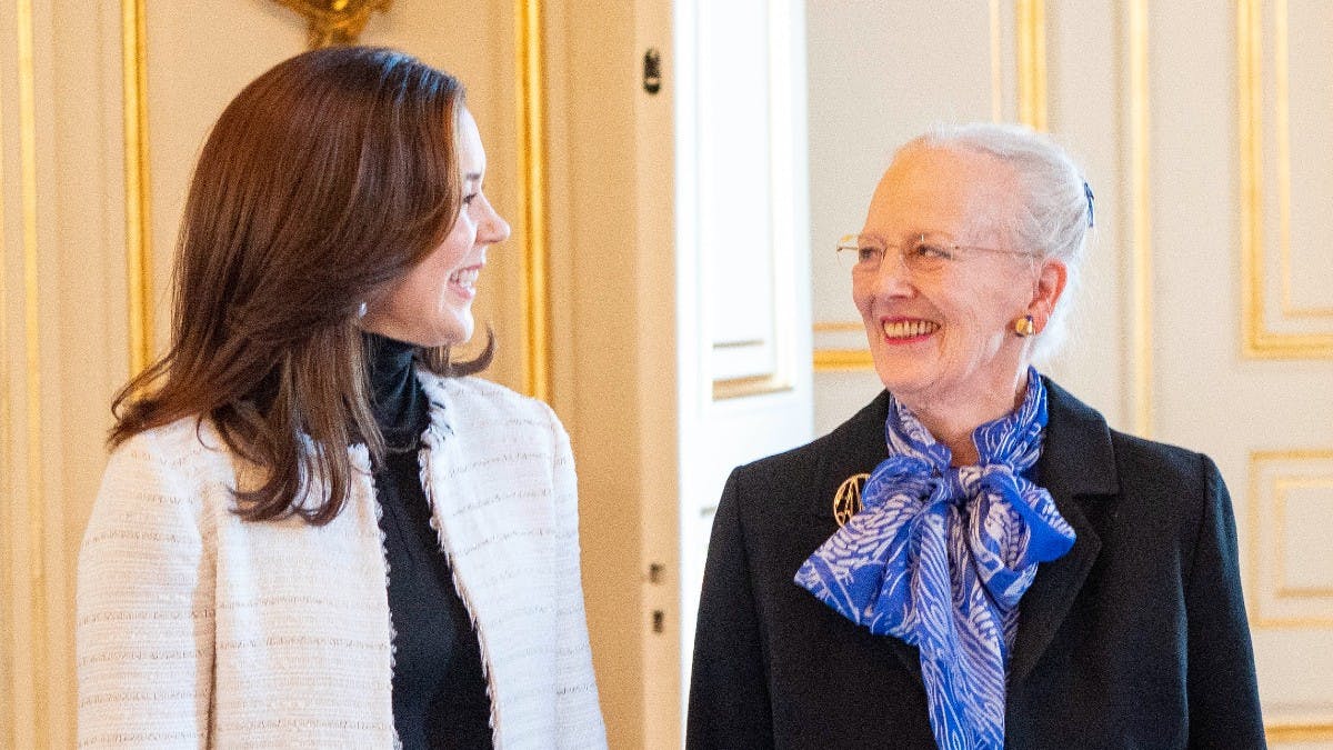 Kronprinsesse Mary og dronning Margrethe.