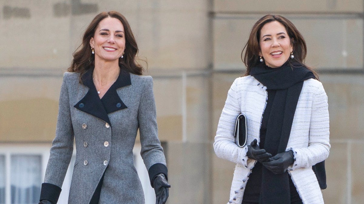 Hertuginde Catherine af Cambridge og kronprinsesse Mary