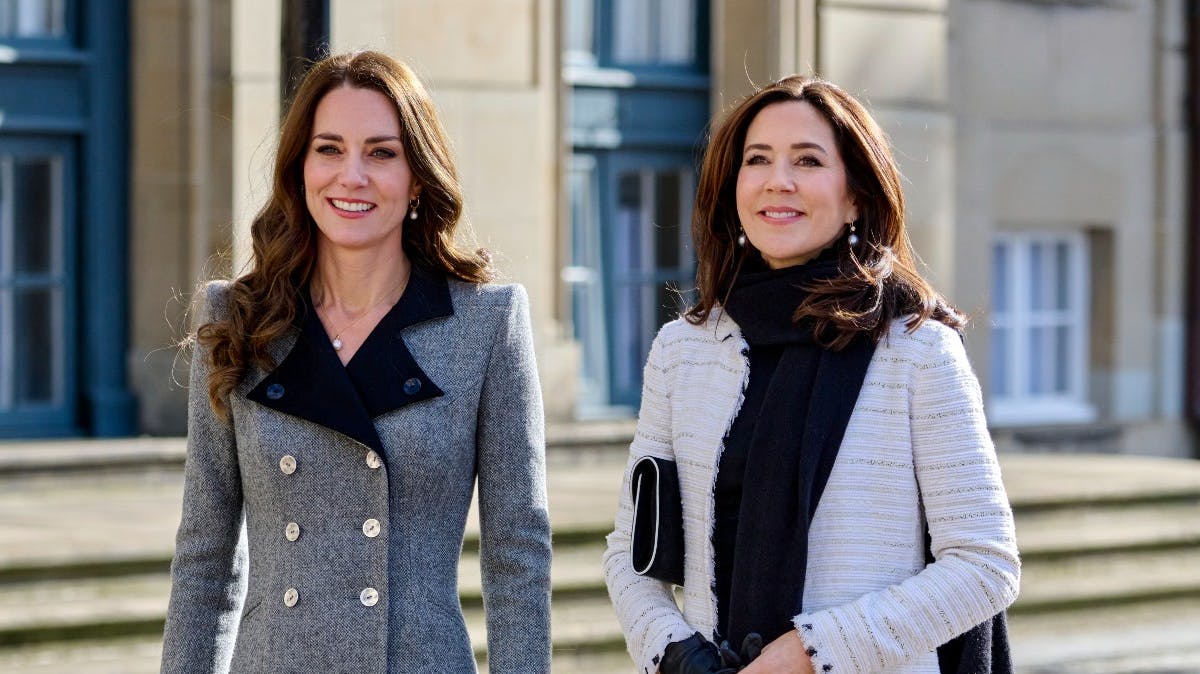 Hertuginde Catherine af Cambridge og kronprinsesse Mary