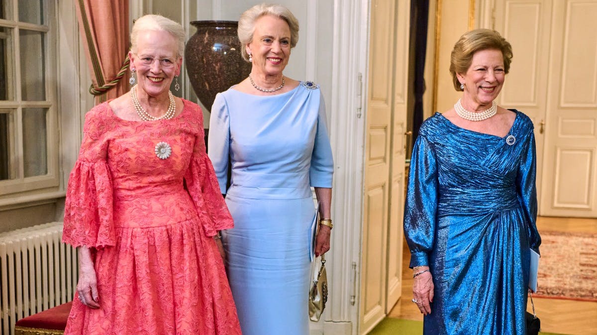 Dronning Margrethe, prinsesse Benedikte og dronning Anne-Marie