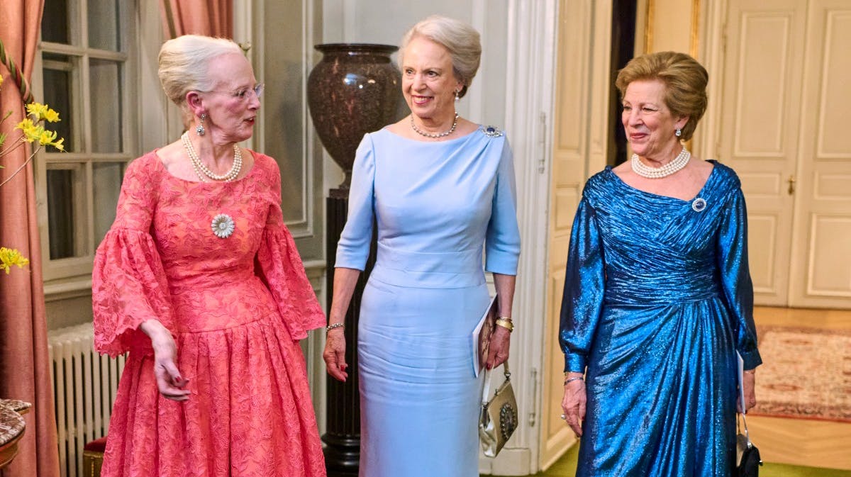 Dronning Margrethe, prinsesse Benedikte og dronning Anne-Marie