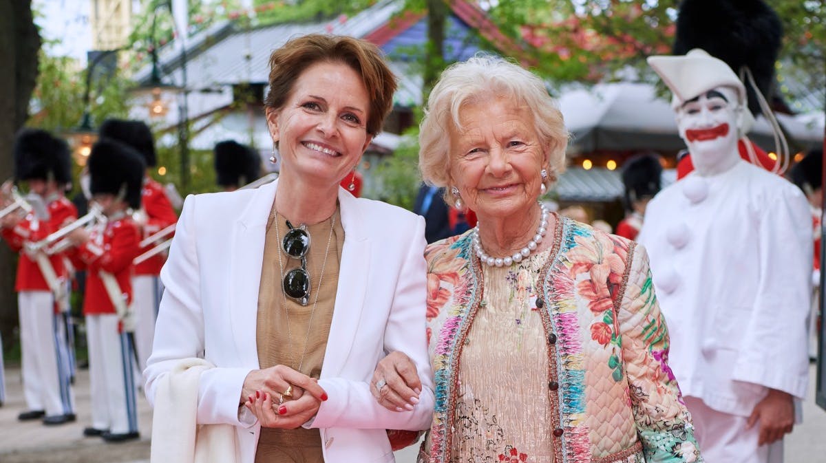 Camilla Arndt og Susanne Heering i Tivoli lørdag aften. 