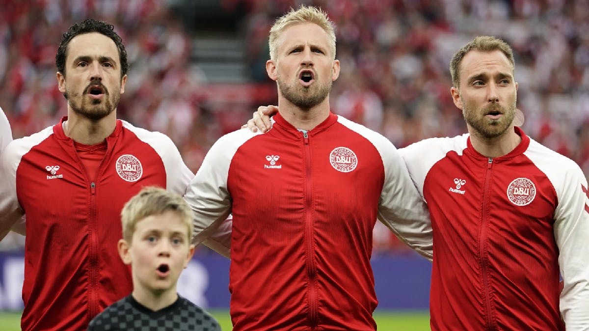 Thomas Delaney, Kasper Schmeichel og Christian Eriksen