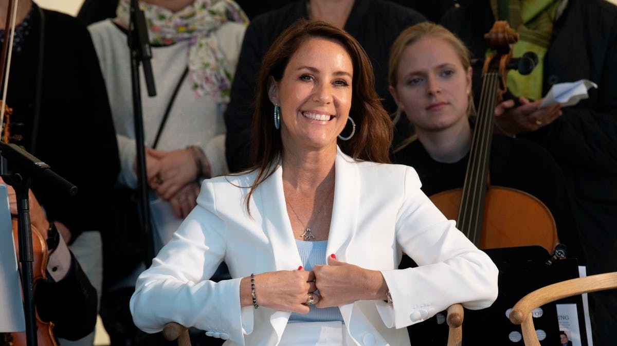 Prinsesse Marie i Skagen torsdag aften. 