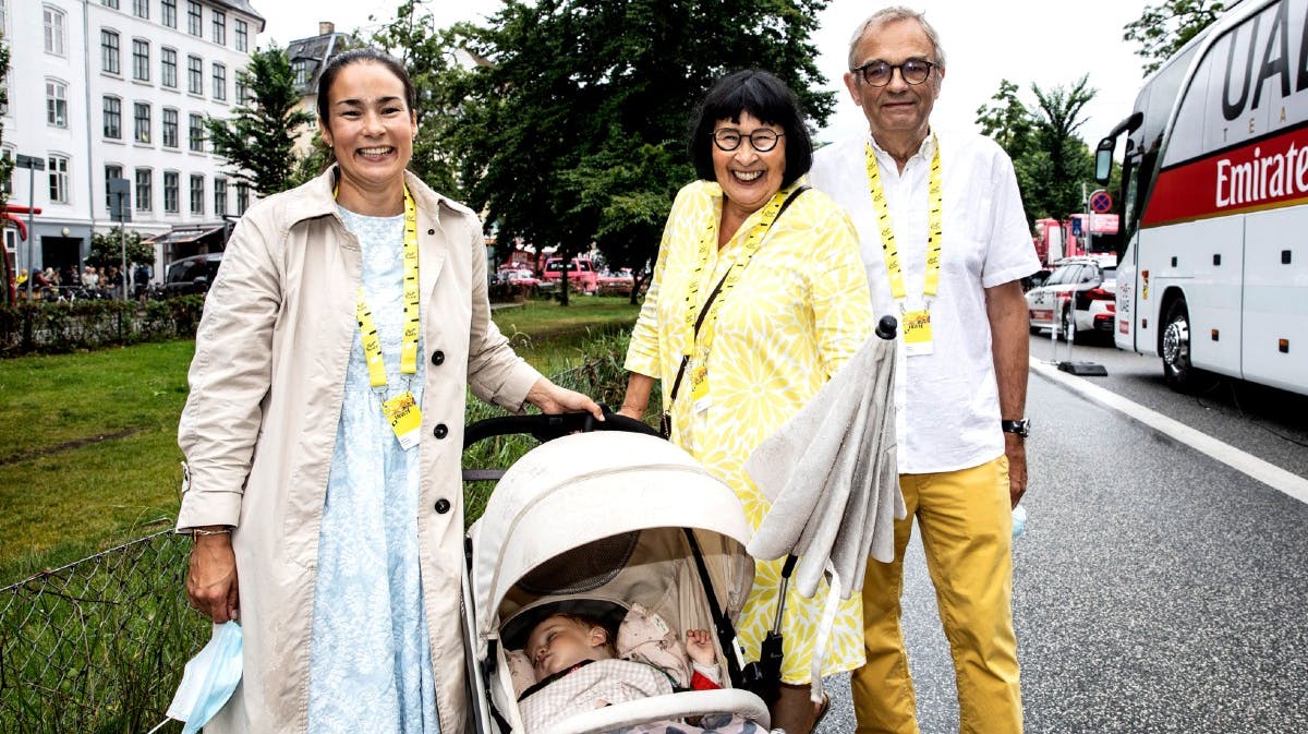 Trine, Rosa, Carsten og lille Frida 