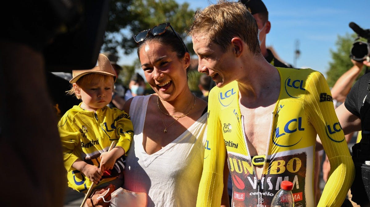 Frida, Trine og Jonas Vingegaard