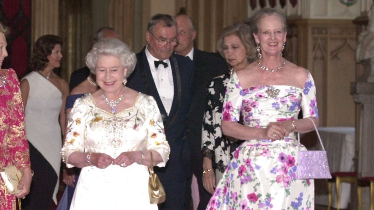 Dronning Elizabeth og dronning Margrethe