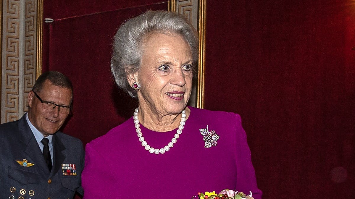 Prinsesse Benedikte i slotskirken. 