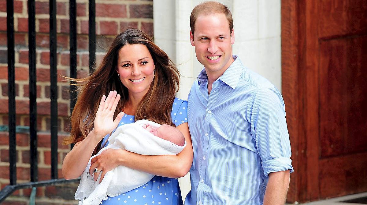 Hertuginde Cathrine, prins William og prins George