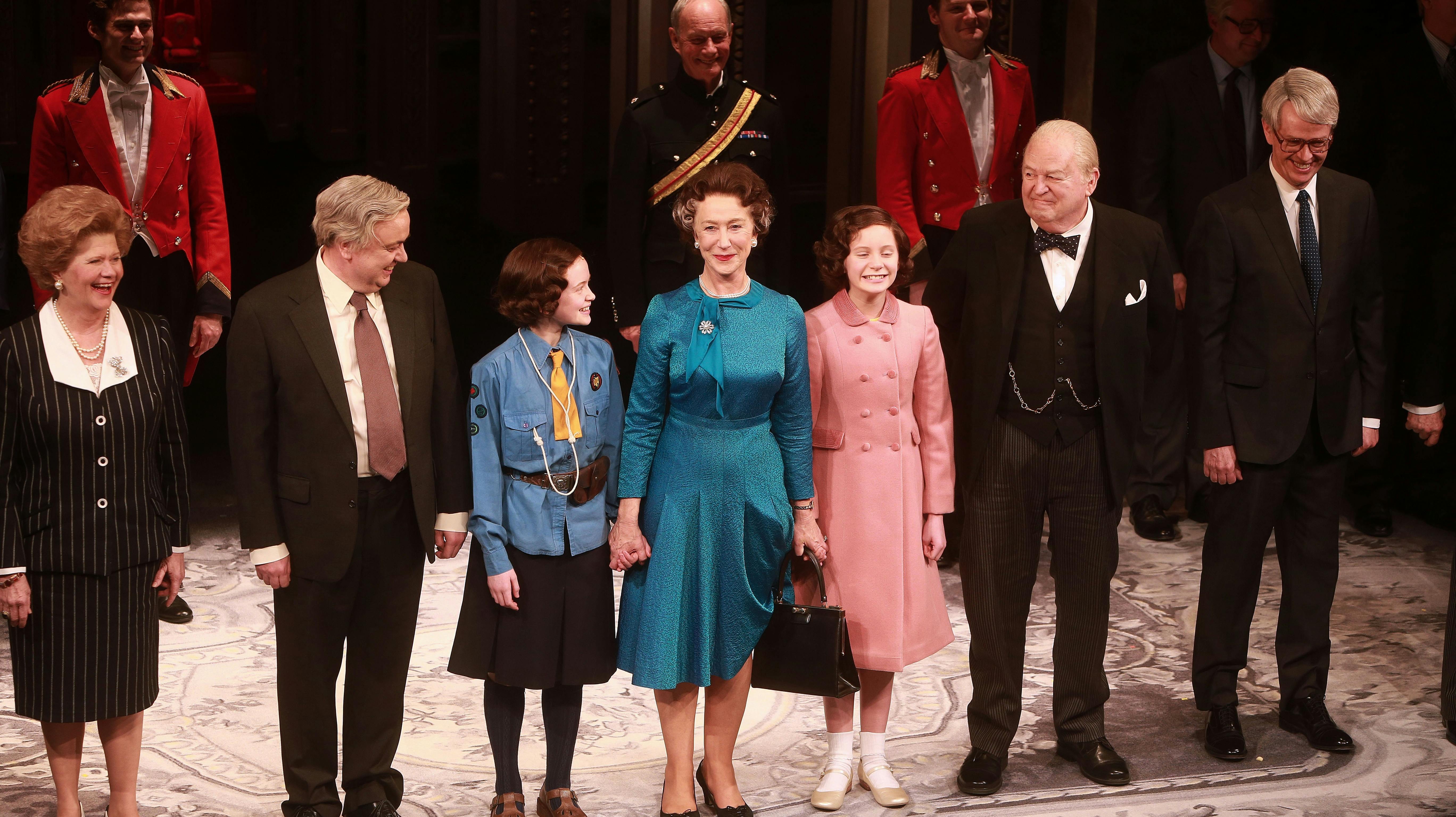 Broadway-castet til &quot;The Audience&quot; med Helen Mirren som dronning Elizabeth.