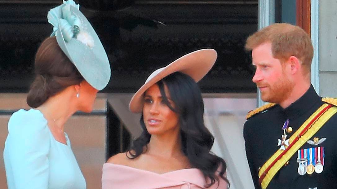 Hertuginde Catherine, hertuginde Meghan og prins Harry